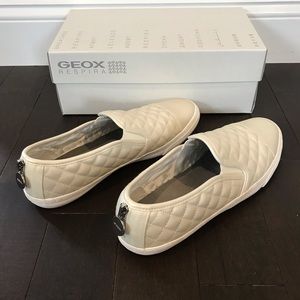 Geox Respira DN Club C- pearl leather shoe in box
